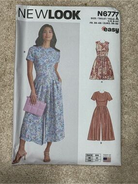 New Look N6777 dress and jumpsuit pattern